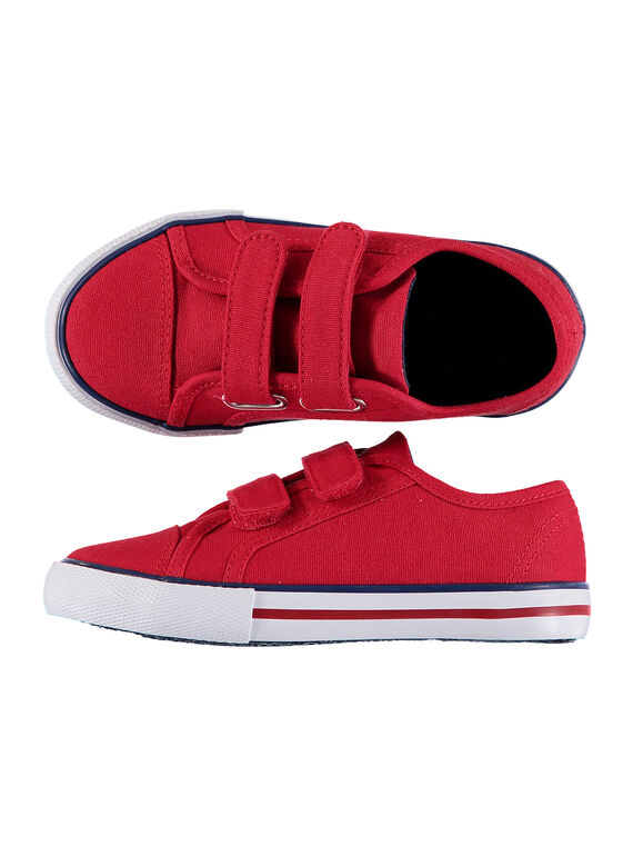 Scarpe da tennis tela tinta unita bambino FGVELROU / 19SK36C5D16050