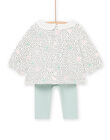 Blusa con stampa a fiori e pantaloni POU1ENS2 / 22WF0381ENS001