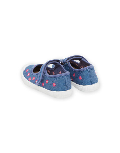 Scarpe baby in tela con stampa margherite RATOILPAQ / 23KK3571D17C201
