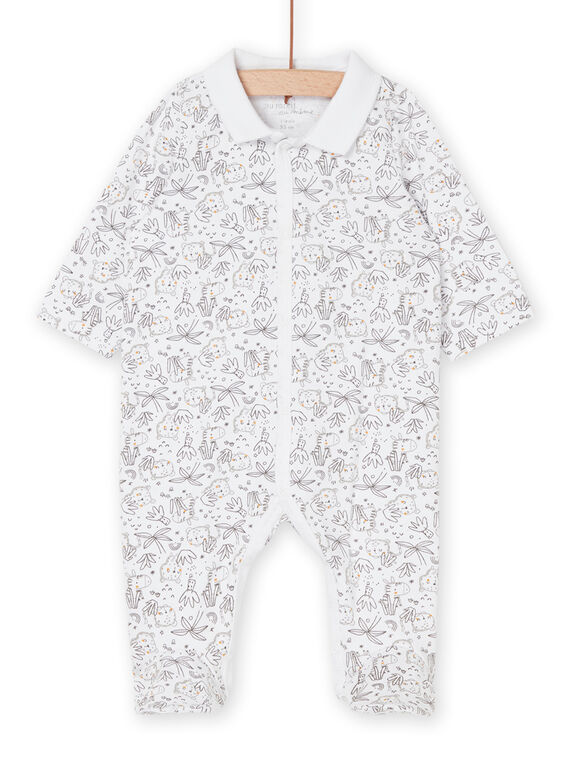 Tutina bianca con stampa fantasia ROU2GRE1 / 23SF04I1GRE000