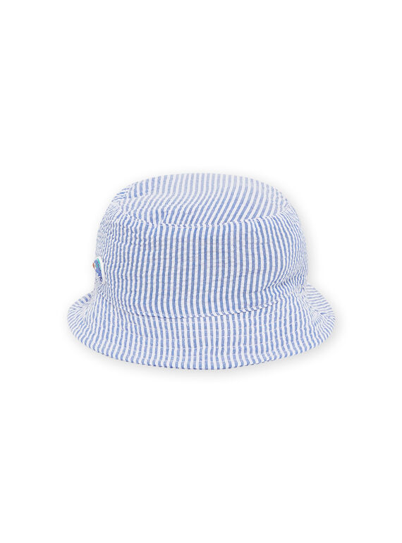 Cappello da pescatore blu con stampa a righe RYUJA2BOB1 / 23SI10C2CHAC234