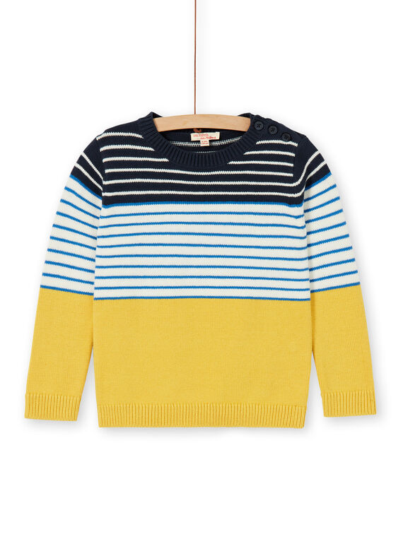 Maglia tricolore a righe bambino LOJOPUL3 / 21S90233PUL102