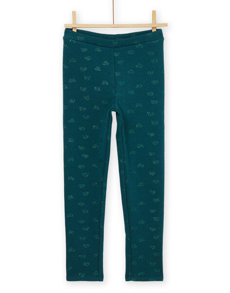 Leggings con stampa arcobaleno verde PAJOLEG4 / 22W901C7PANG633