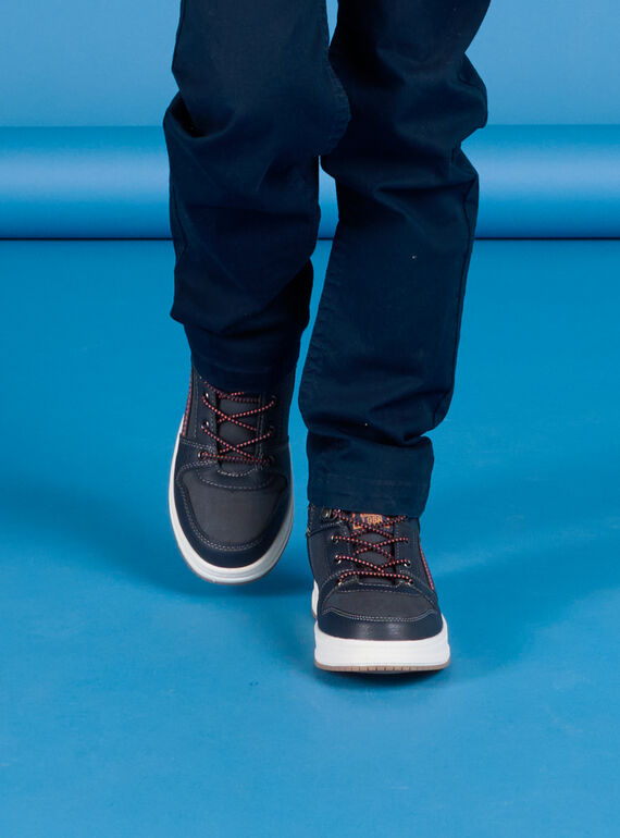 Navy LACES SNEAKERS POBASNEON / 22XK3672D3Q070