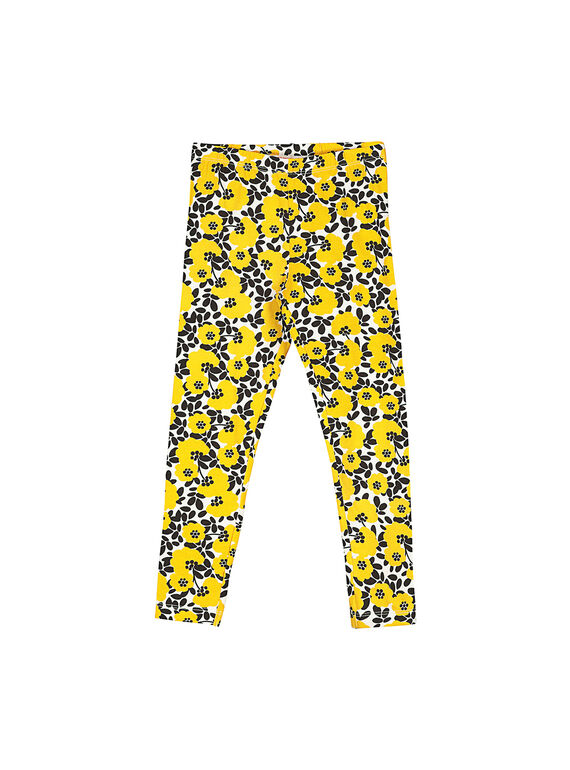 Leggings con stampa a fiori bambina FYALILEG / 19SI0121CAL099