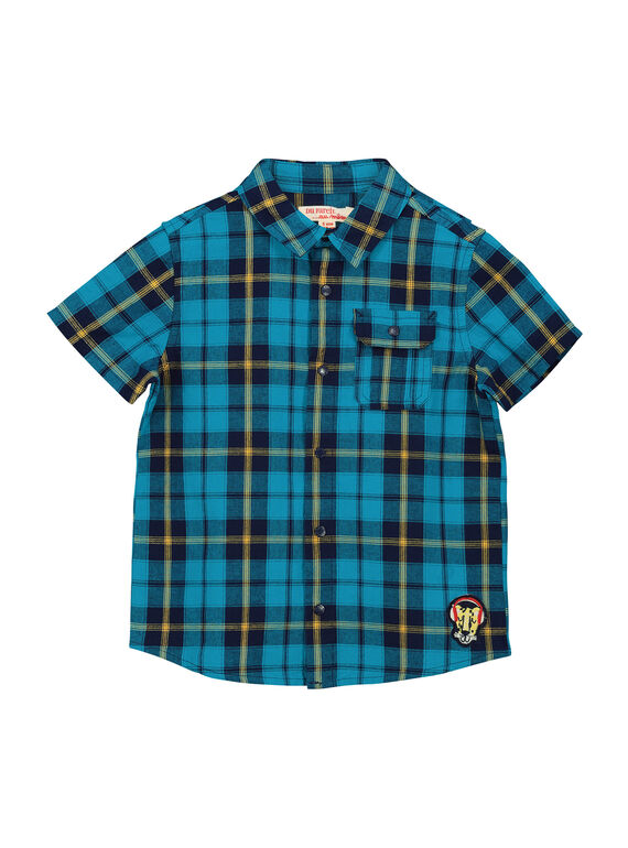 Camicia a quadri maniche corte bambino FOTUCHEM / 19S902F1CHM210