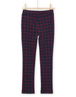 Pantaloni taglio morbido a quadri blu e rosso PAJOMIL2 / 22W901D1PAN070