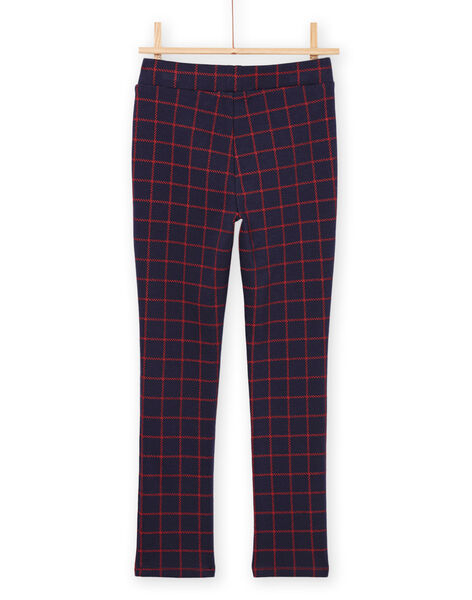 Pantaloni taglio morbido a quadri blu e rosso PAJOMIL2 / 22W901D1PAN070