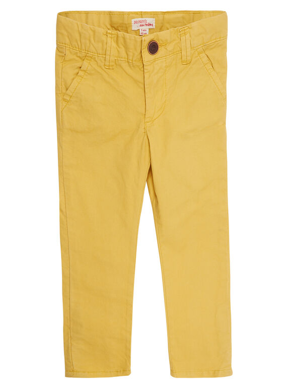 Pantaloni chino bambino gialli JOJOPACHI4 / 20S90243D2BB116