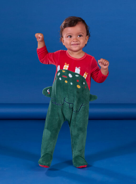 Tutina con motivo dinosauro e berretto PEGAGRENODI / 22WH1472GREF504