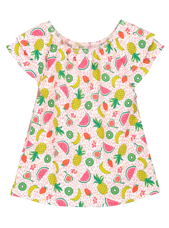 T-shirt maniche con volant bambina FAYETI4 / 19S901M4TMC000