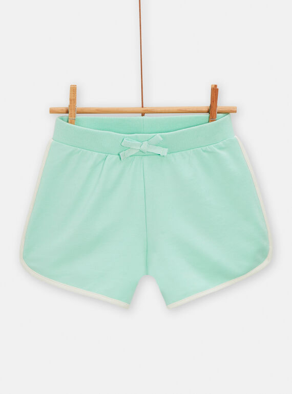 Shorts verdi acqua stile casual bambina TAJERSHORT2 / 24S901D1SHOC215