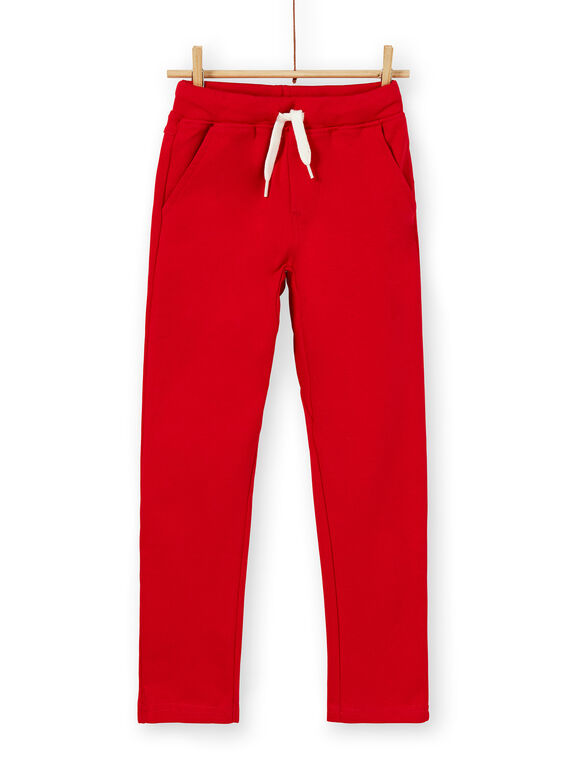 Pantaloni rossi in cotone bambino LOJOPAN3 / 21S90232PAN050