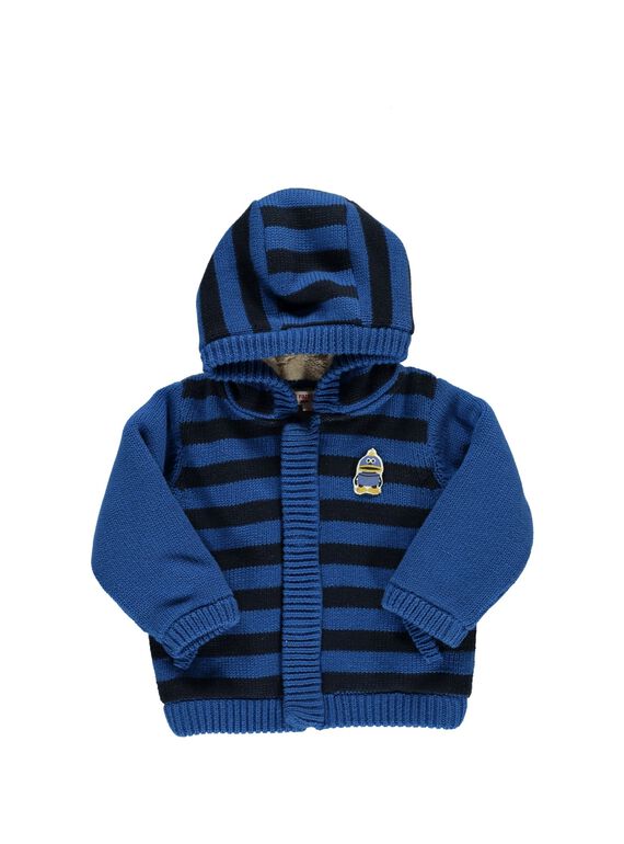 Baby boys' fur lined hooded jacket DUBLEVES / 18WG1062VES099