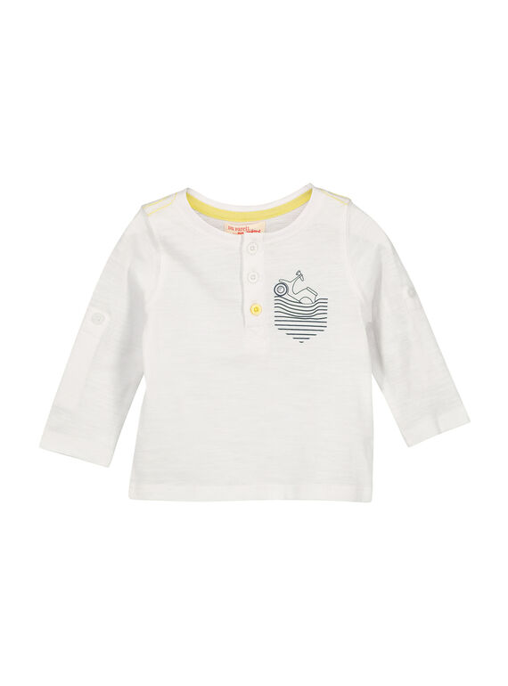 T-shirt collo alla tunisina neonato FUJOTUN5 / 19SG1035TML000