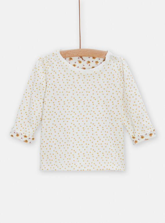 T-shirt ecrù double face neonata TICRITEE / 24SG09L1TML001
