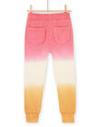 Pantaloni sportivi rosa, bianco e arancione RADAYPANT2 / 23S901M1PAND332