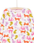 Set pigiama maglia e pantaloni con stampa gatti PEFAPYJCAT / 22WH1123PYJ001