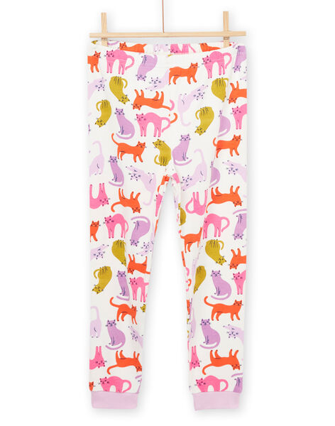 Set pigiama maglia e pantaloni con stampa gatti PEFAPYJCAT / 22WH1123PYJ001