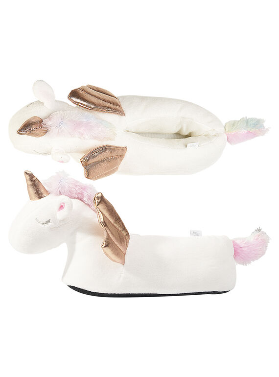 Babbucce peluche unicorno bambina GFBOOTLICO / 19WK35Z1PTD000
