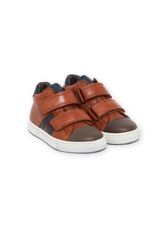 Sneakers cammello in pelle bambino MOBASNEWTAN / 21XK3674D3F804
