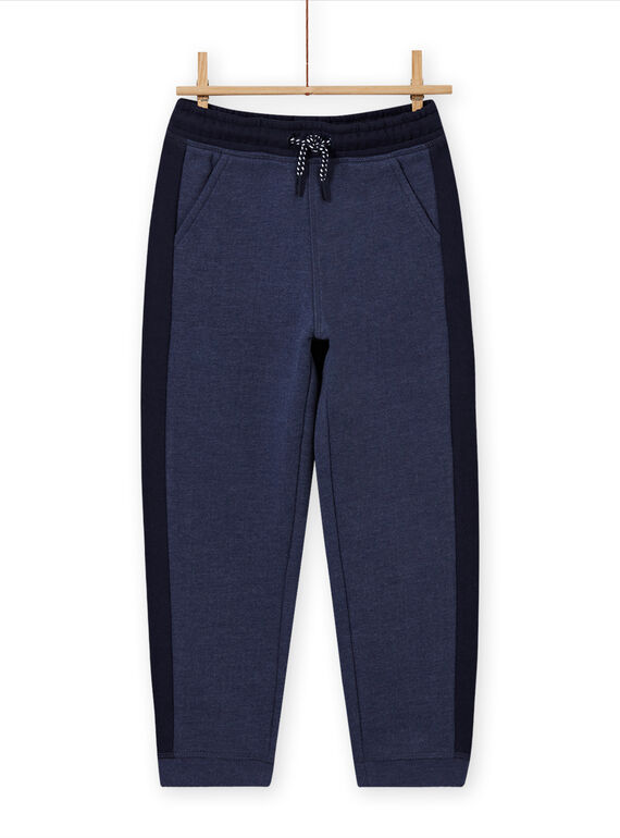 Pantaloni sportivi blu melange e navy bambino MOJOJOB4 / 21W90213JGB222