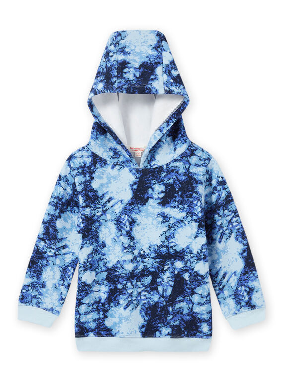 Felpa con cappuccio tie and dye bambino MOPLASWE / 21W902O1SWEC208