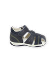 Sandali in pelle navy neonato NUSANDILAN / 22KK3845D0E070