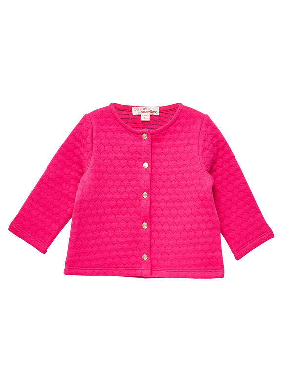Cardigan rosa neonata JIJOCAR2 / 20SG0952CARF507