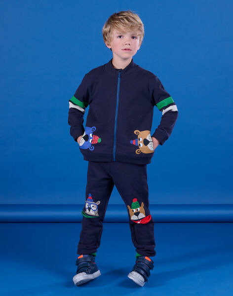 Top da jogging con orsetto e zip POMUGIL2 / 22W902R2GILC243