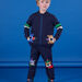Top da jogging con orsetto e zip