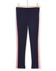 Pantaloni taglio morbido navy con fascia in Lurex® PAJOMIL1 / 22W901D3PAN070
