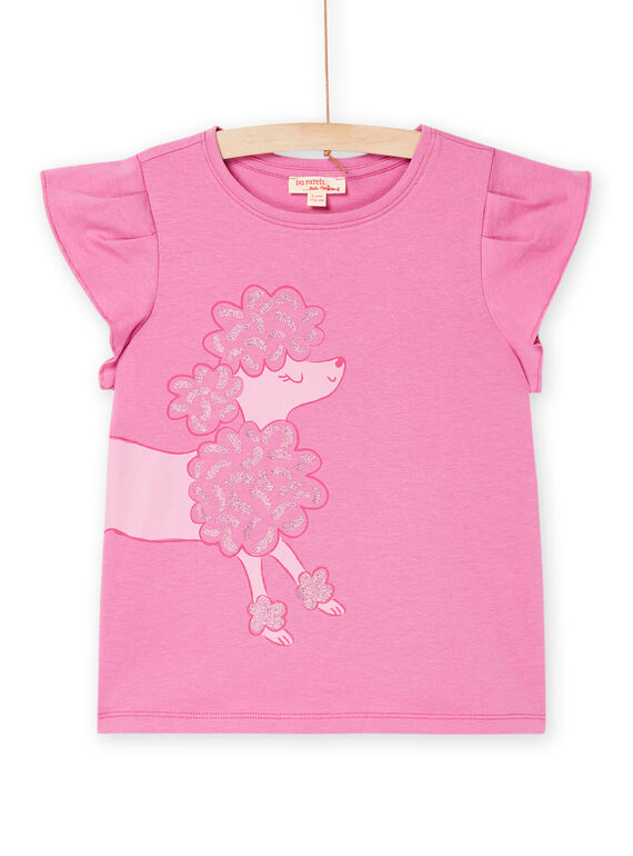 T-shirt rosa con motivo barboncino RAJOTI3 / 23S90184TMCD318