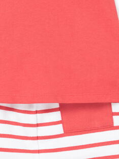 Completo t-shirt e shorts rossi neonato LUVIENS / 21SG10U1ENSF515
