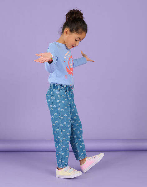 Jeans con stampa arcobaleno RAPURPANT1 / 23S901L2PAN703