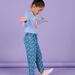 Jeans con stampa arcobaleno