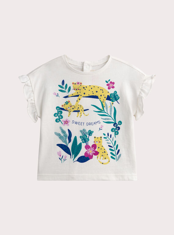 T-shirt con stampa tropicale per neonata WIBOTI / 25SG09R1TMCA001