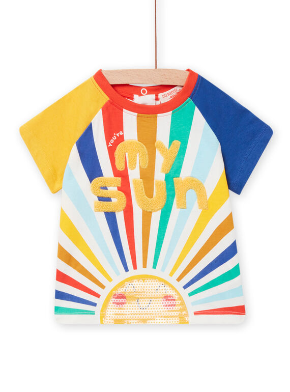 T-shirt motivo sole colorato neonato NULUTI2 / 22SG10P2TMC001
