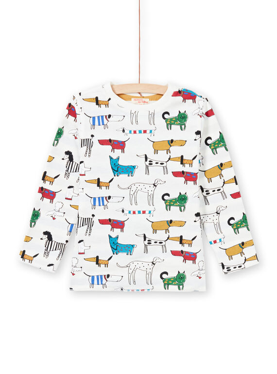 T-shirt bianca double face bambino MOMIXTEE1 / 21W902J1TML810