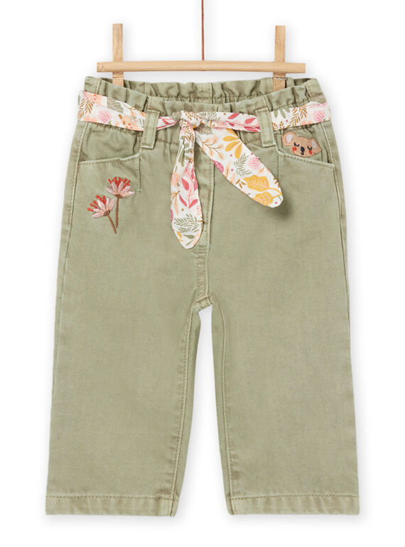 Pantaloni con cintura e stampa a fiori RIMAGPAN1 / 23SG09T1PAN612