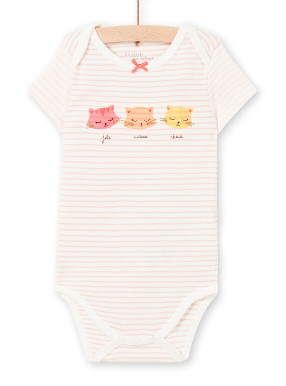 Body rosa e bianco a righe LEFIBODCHA / 21SH1322BDL001