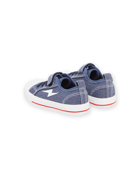 Sneakers in tela denim con patch fulmine ROTOILMIX / 23KK3674D16C201