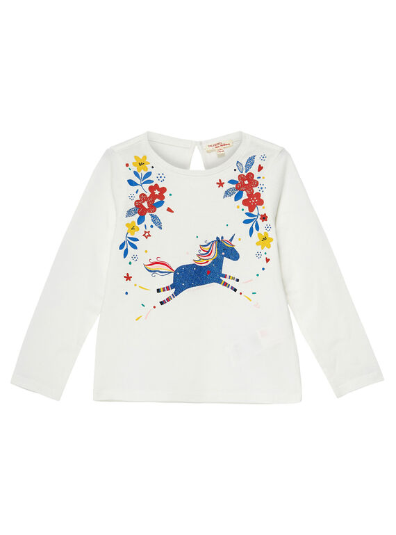 T-Shirt Maniche Lunghe Ecrù JAGRATEE1 / 20S901E2TML001