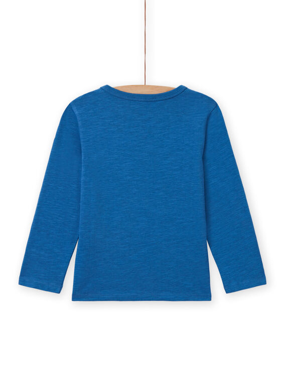 T-shirt blu con motivo drago bambino MOPLATEE2 / 21W902O1TML221