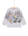 T-shirt maniche lunghe con motivi giungla POMOTEE3 / 22W902N5TMLJ922