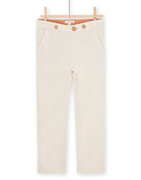 Pantaloni corda in lino con bretelle ROSOPAN2 / 23S90222PAN811