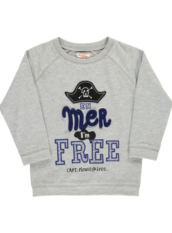 Boys' fleece sweatshirt COBENSWE / 18S902G1SWEJ912