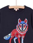 T-shirt con stampa lupo POGOTEE1 / 22W902O5TML705