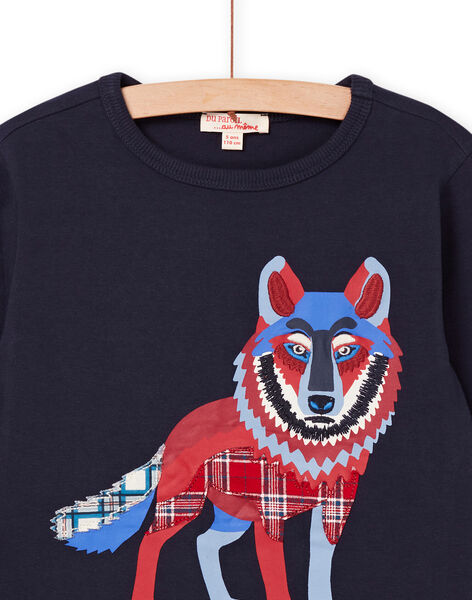 T-shirt con stampa lupo POGOTEE1 / 22W902O5TML705
