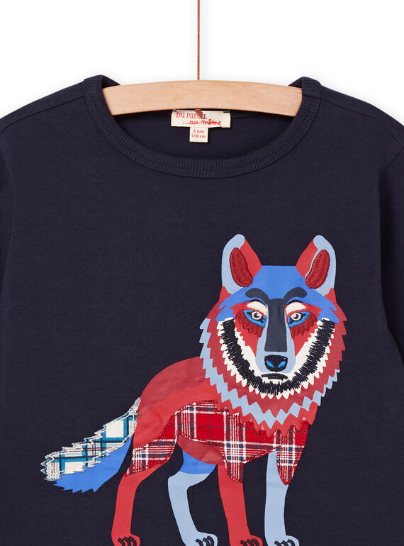 T-shirt con stampa lupo POGOTEE1 / 22W902O5TML705